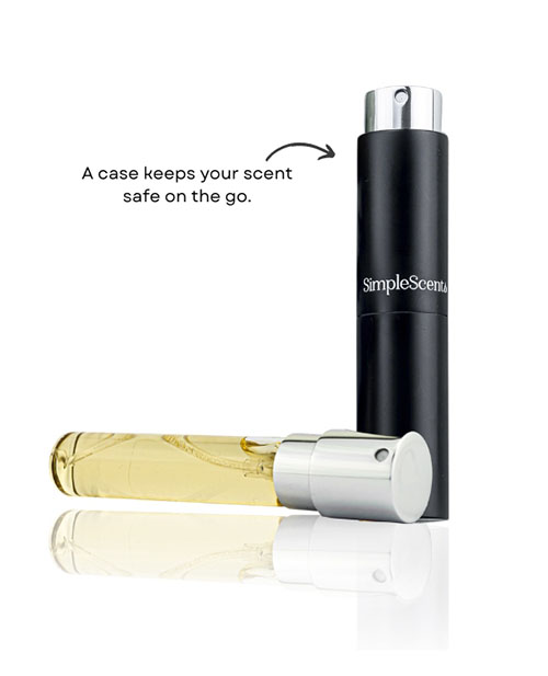 Case and Vial of Perfume Sample Box